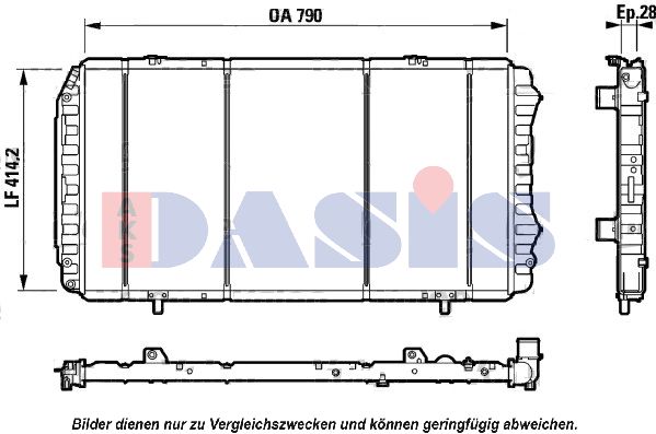 AKS DASIS Radiators, Motora dzesēšanas sistēma 080065N